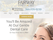 Tablet Screenshot of fairwaydentalcare.com